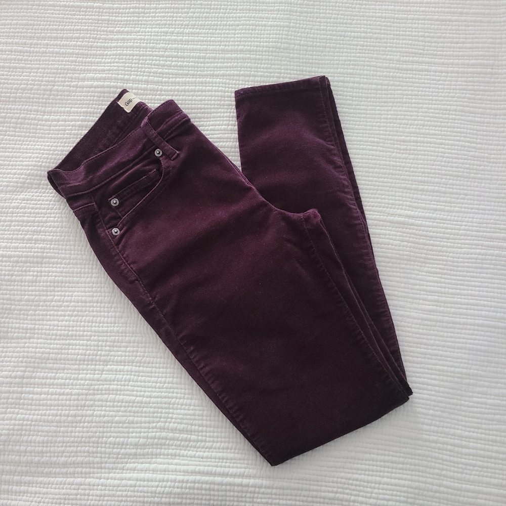 LIKE NEW GAP CORDUROY TRUE SKINNY JEANS